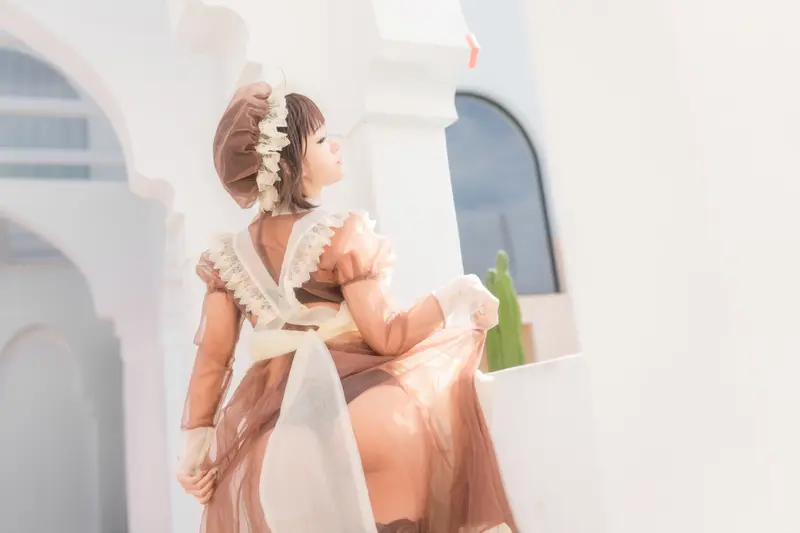 蠢沫沫 NO.175 沫沫真爱版 纱-室外女仆 – 005.webp