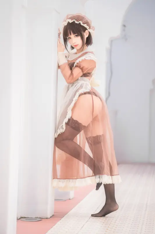 蠢沫沫 NO.175 沫沫真爱版 纱-室外女仆 – 017.webp