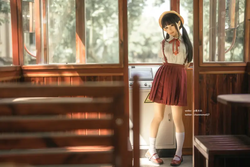 蠢沫沫 NO.178 红火车 – 013.webp