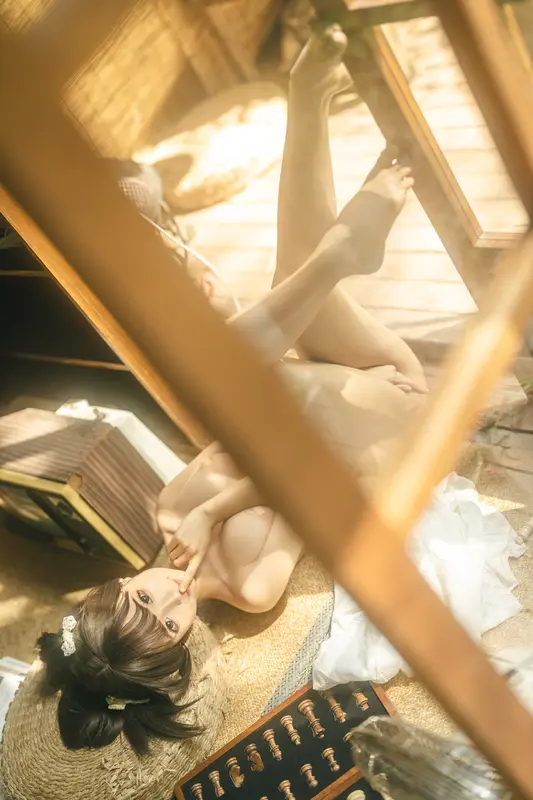 蠢沫沫 NO.186 夏  白吊带 – 014.webp