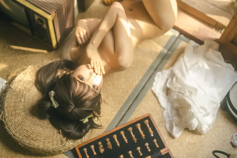 蠢沫沫 NO.186 夏  白吊带 – 024.webp