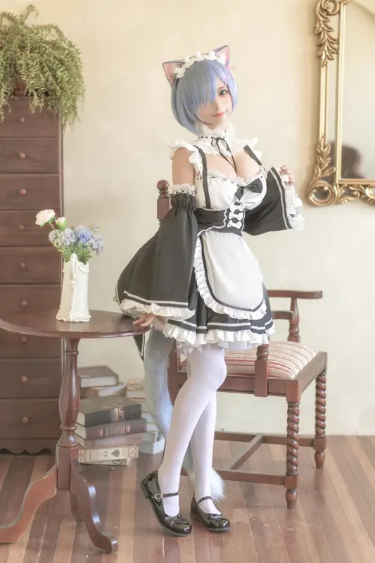 蠢沫沫 NO.190 猫耳雷姆 – 004.webp