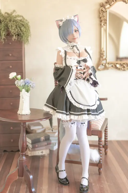 蠢沫沫 NO.190 猫耳雷姆 – 006.webp