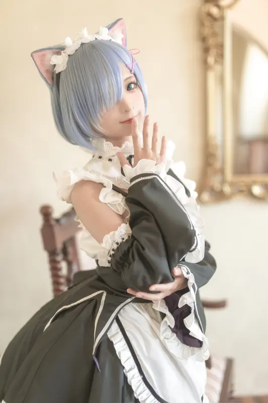 蠢沫沫 NO.190 猫耳雷姆 – 007.webp