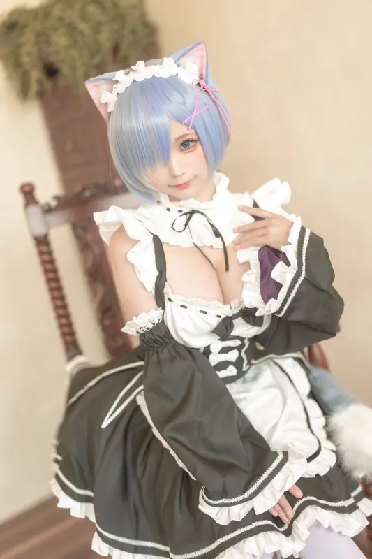 蠢沫沫 NO.190 猫耳雷姆 – 010.webp