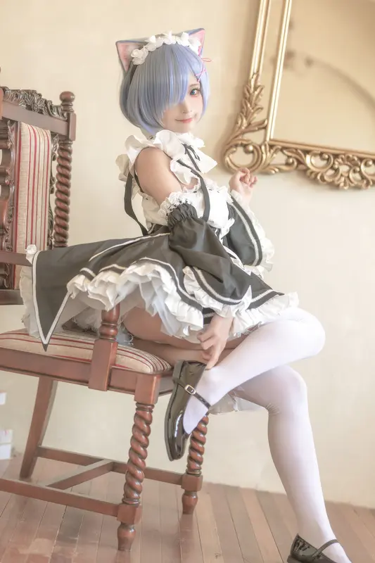 蠢沫沫 NO.190 猫耳雷姆 – 014.webp