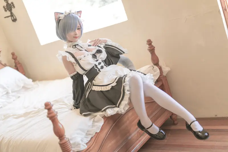 蠢沫沫 NO.190 猫耳雷姆 – 017.webp
