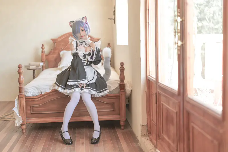 蠢沫沫 NO.190 猫耳雷姆 – 019.webp