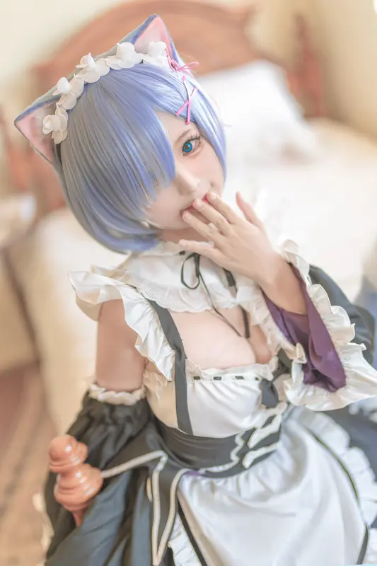 蠢沫沫 NO.190 猫耳雷姆 – 021.webp