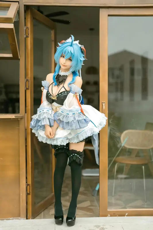 蠢沫沫 NO.217 甘雨女仆 – 006.webp