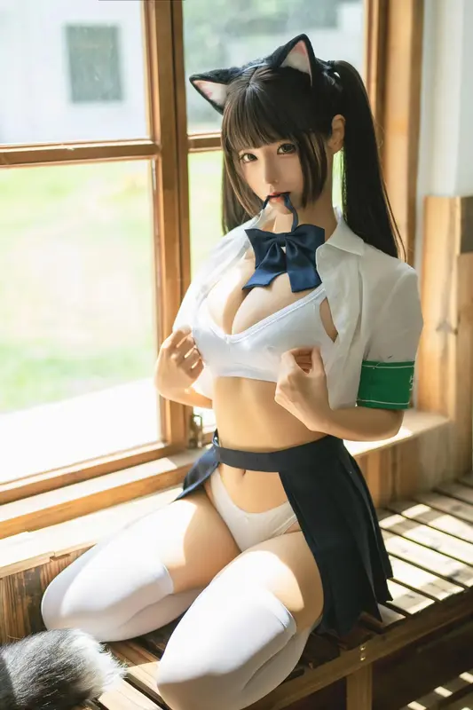 蠢沫沫 NO.218 关于我的学妹是只猫娘这件事 – 006.webp