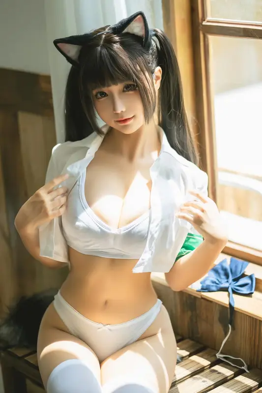 蠢沫沫 NO.218 关于我的学妹是只猫娘这件事 – 012.webp