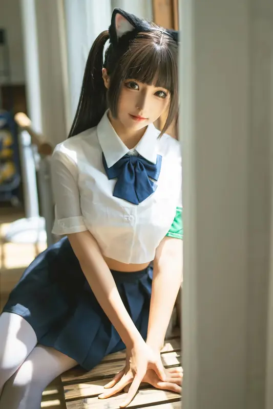 蠢沫沫 NO.218 关于我的学妹是只猫娘这件事 – 014.webp