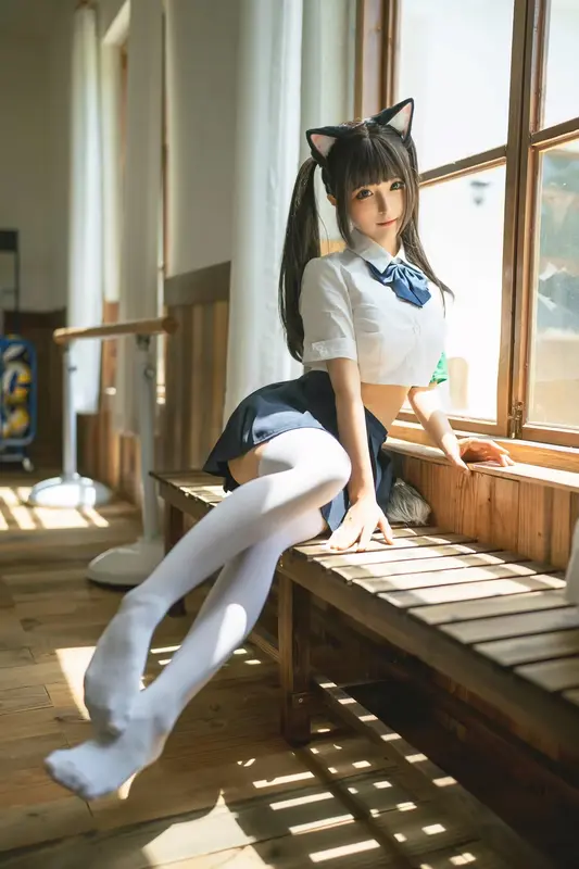 蠢沫沫 NO.218 关于我的学妹是只猫娘这件事 – 016.webp