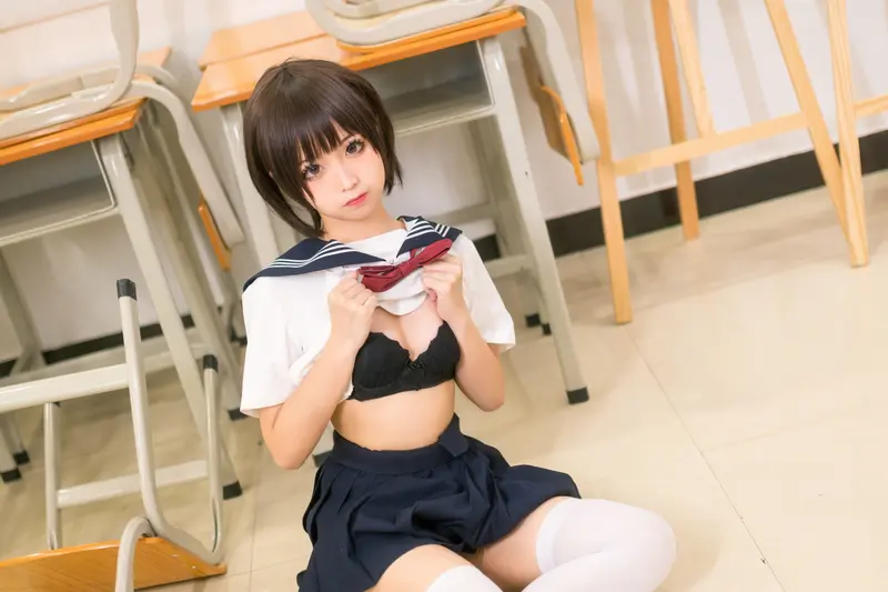 蠢沫沫 NO.22 教室 – 052.webp