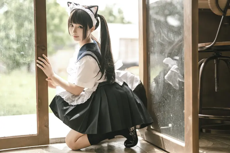 蠢沫沫 NO.221 猫猫女仆 – 003.webp