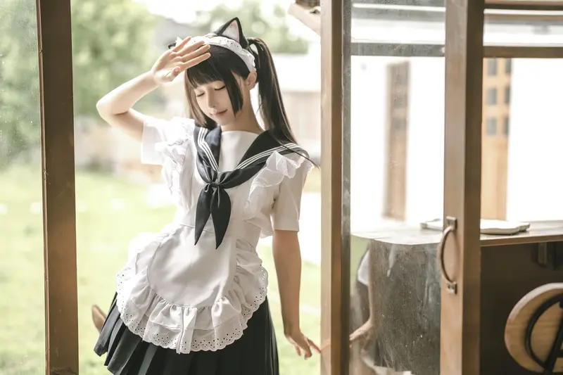 蠢沫沫 NO.221 猫猫女仆 – 006.webp