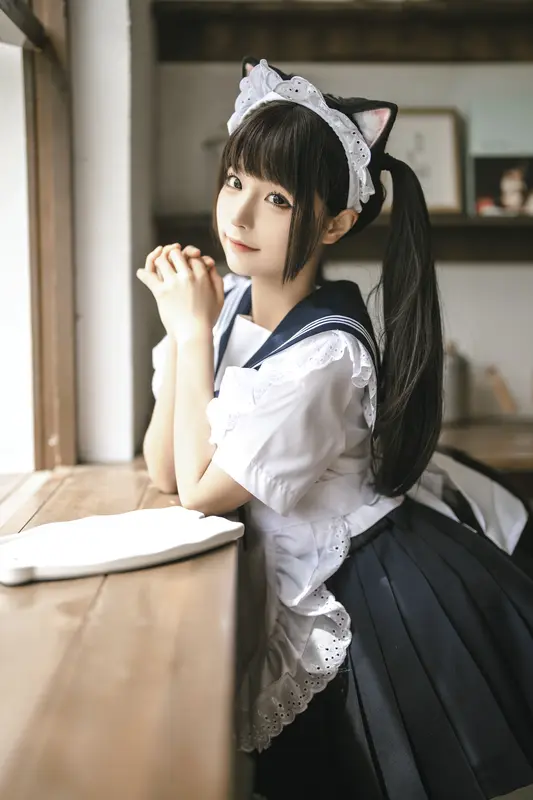 蠢沫沫 NO.221 猫猫女仆 – 007.webp