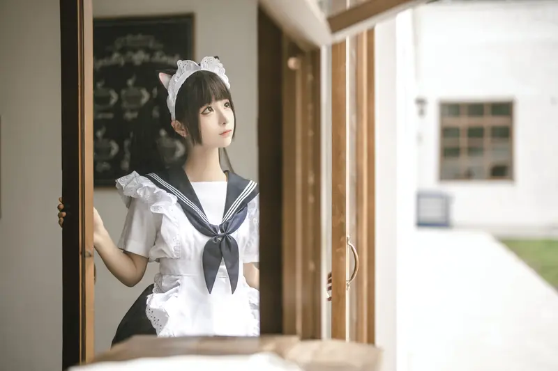 蠢沫沫 NO.221 猫猫女仆 – 014.webp