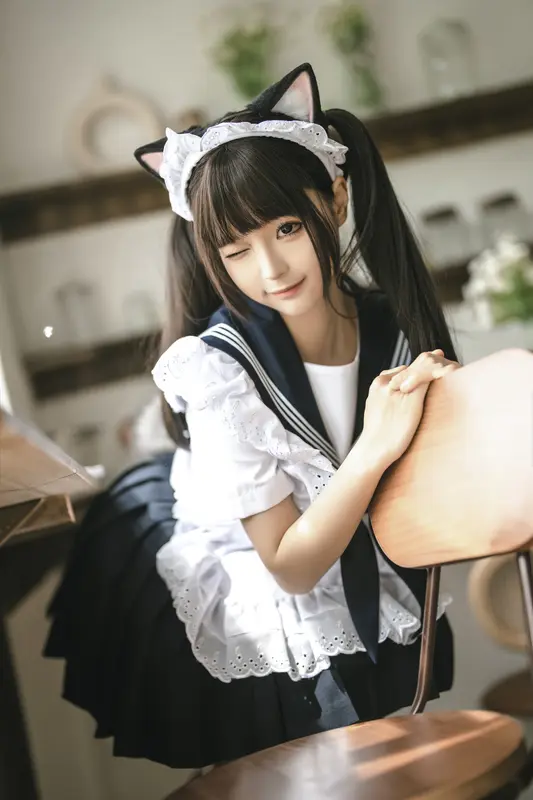 蠢沫沫 NO.221 猫猫女仆 – 016.webp