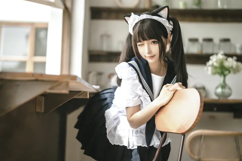 蠢沫沫 NO.221 猫猫女仆 – 020.webp