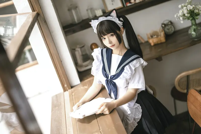 蠢沫沫 NO.221 猫猫女仆 – 023.webp