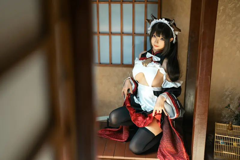 蠢沫沫 NO.224 牛牛女仆 – 003.webp