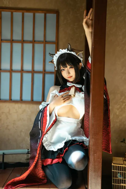 蠢沫沫 NO.224 牛牛女仆 – 004.webp