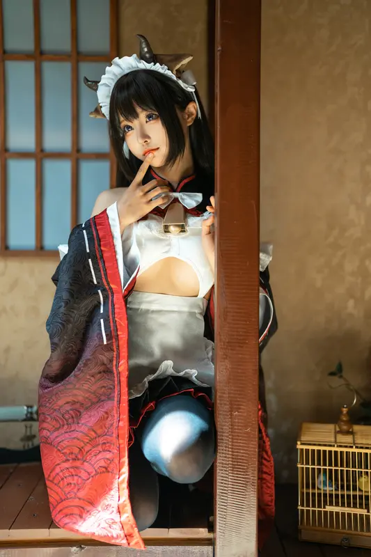 蠢沫沫 NO.224 牛牛女仆 – 005.webp