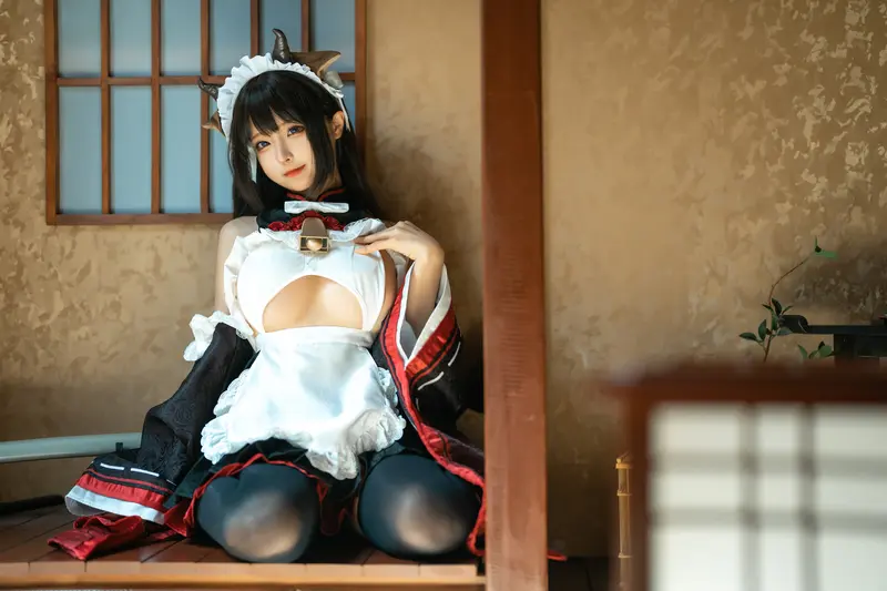 蠢沫沫 NO.224 牛牛女仆 – 006.webp