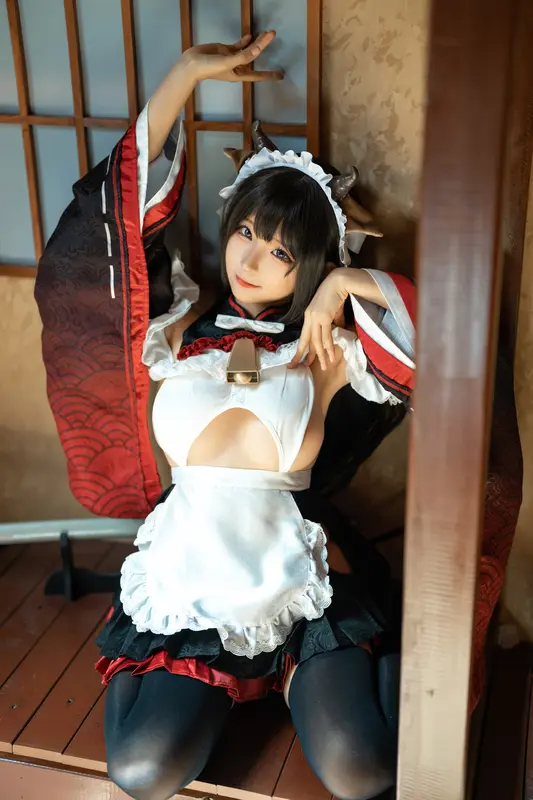 蠢沫沫 NO.224 牛牛女仆 – 007.webp