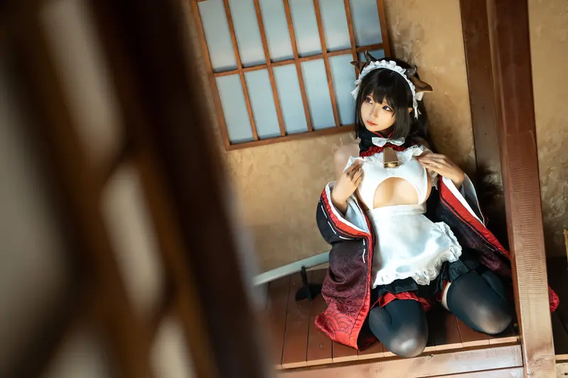 蠢沫沫 NO.224 牛牛女仆 – 008.webp