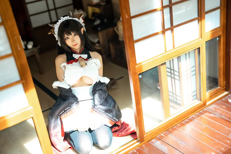 蠢沫沫 NO.224 牛牛女仆 – 010.webp