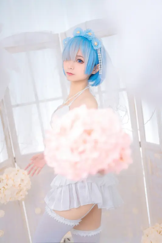 蠢沫沫 NO.24 雷姆花嫁 – 005.webp