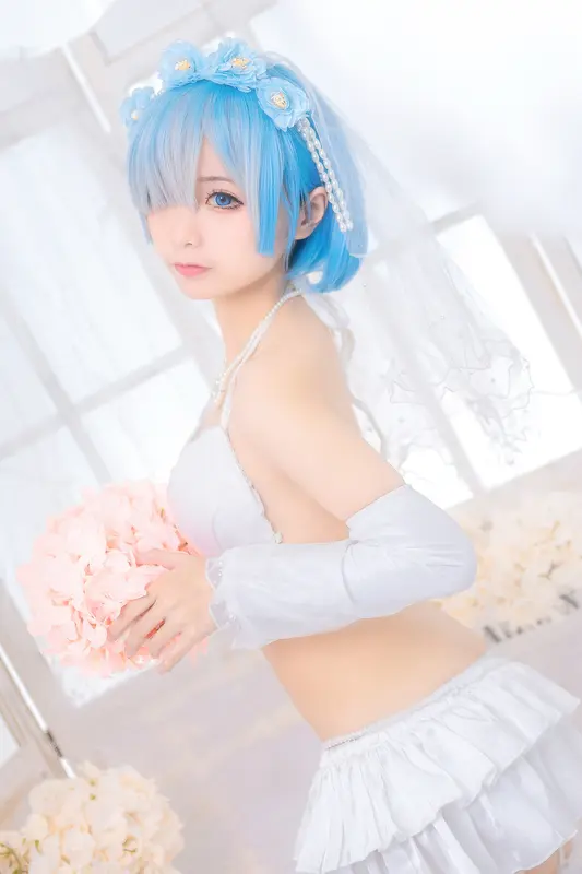 蠢沫沫 NO.24 雷姆花嫁 – 008.webp