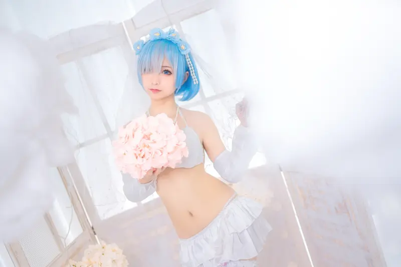 蠢沫沫 NO.24 雷姆花嫁 – 009.webp