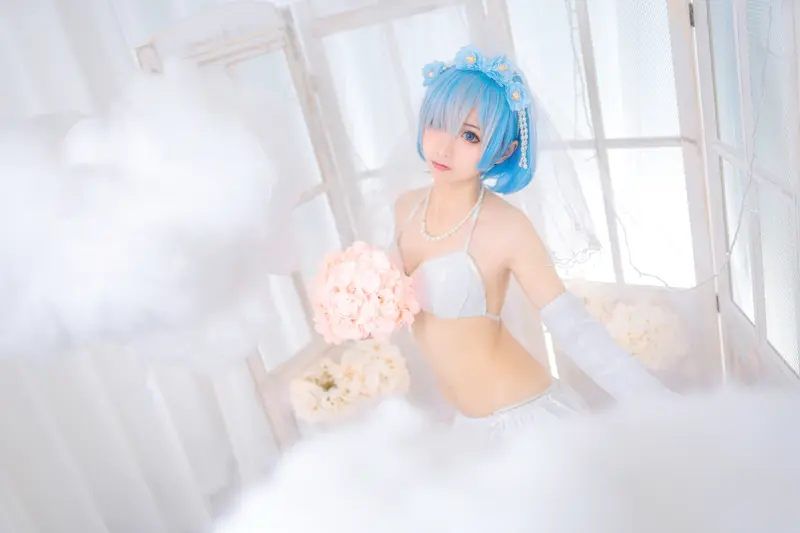 蠢沫沫 NO.24 雷姆花嫁 – 012.webp