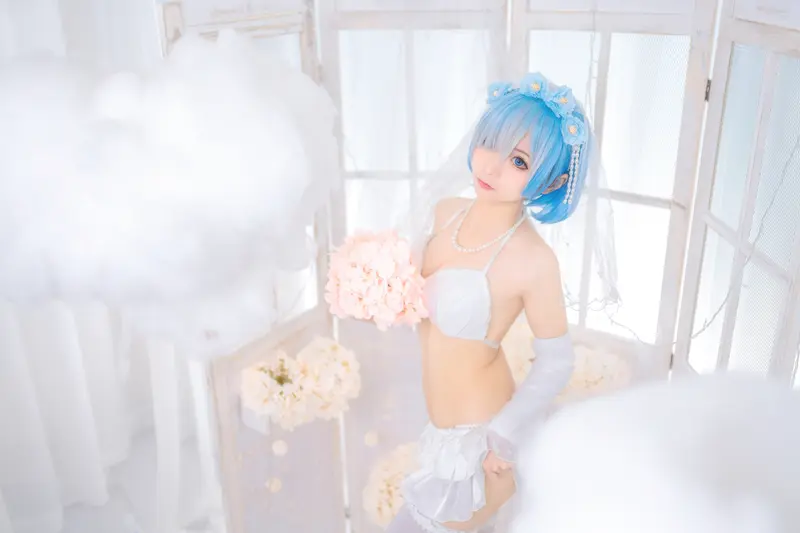 蠢沫沫 NO.24 雷姆花嫁 – 013.webp
