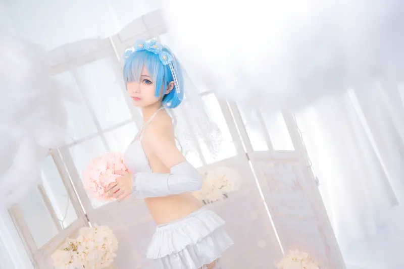 蠢沫沫 NO.24 雷姆花嫁 – 015.webp