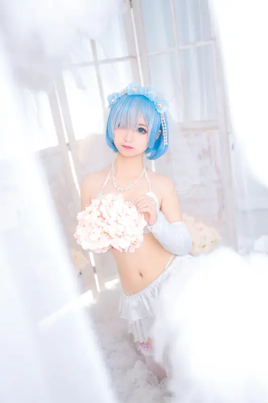 Rem's Bridal Allure: A Celebration of Innocence and Beauty