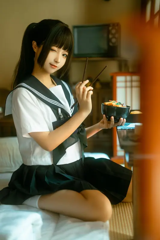 蠢沫沫 NO.242 居家学妹 – 001.webp