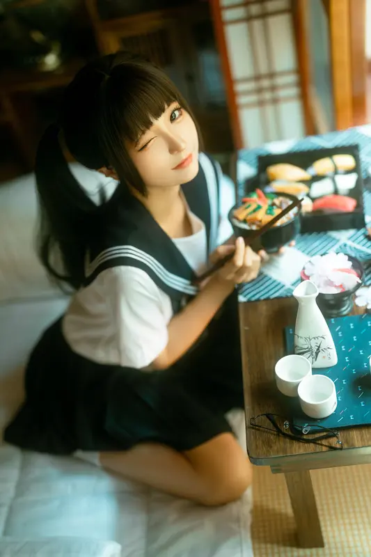 蠢沫沫 NO.242 居家学妹 – 002.webp