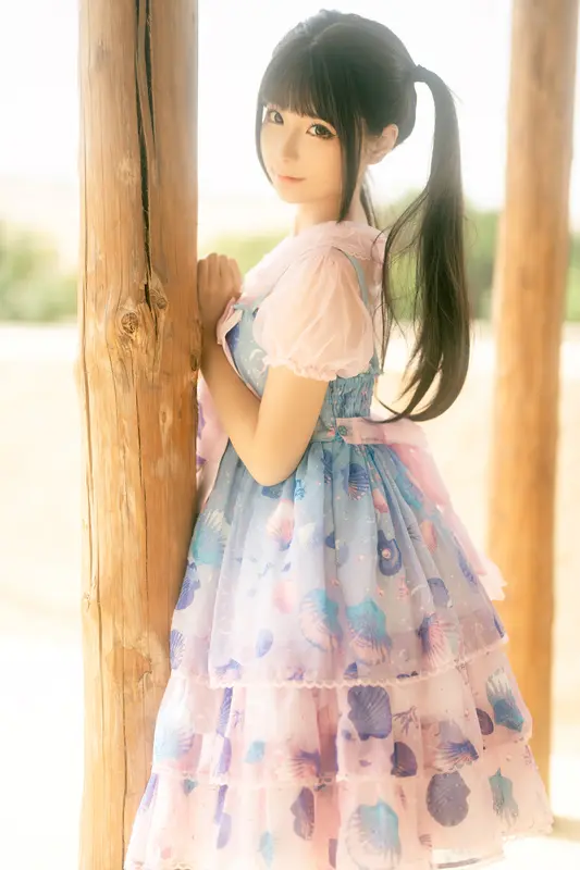 蠢沫沫 NO.243 可爱粉裙 – 004.webp