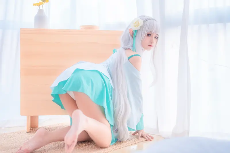 蠢沫沫 NO.27 绿睡衣 – 021.webp