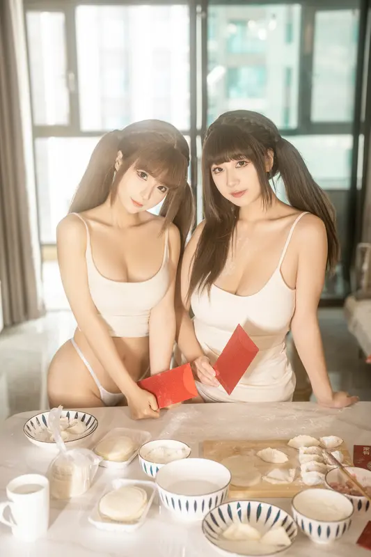 蠢沫沫 NO.281 &浅安安 双人新年贺岁 – 001.webp