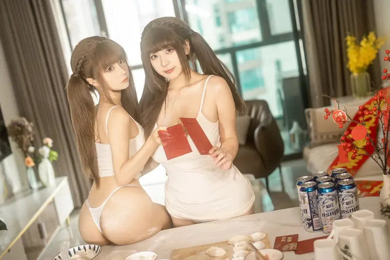 蠢沫沫 NO.281 &浅安安 双人新年贺岁 – 062.webp