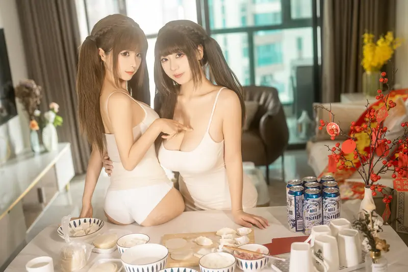 蠢沫沫 NO.281 &浅安安 双人新年贺岁 – 072.webp