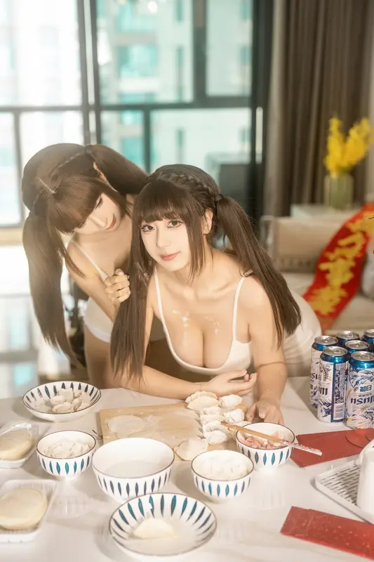蠢沫沫 NO.281 &浅安安 双人新年贺岁 – 078.webp