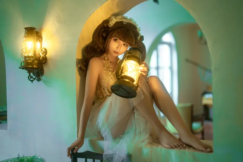 蠢沫沫 NO.282 烛灯 – 001.webp