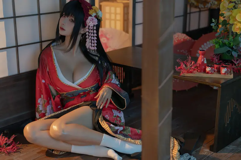 蠢沫沫 NO.306 狂三和服cos正片 – 003.webp